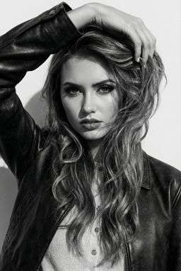 Anna 2 Skorts Leather - B&W Minimalist Wall [VAR:1]